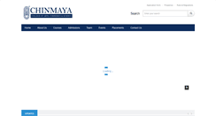 Desktop Screenshot of chinmayavidyapeet.com