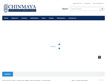 Tablet Screenshot of chinmayavidyapeet.com